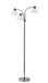 Presley Three Light Floor Lamp in Polished Nickel