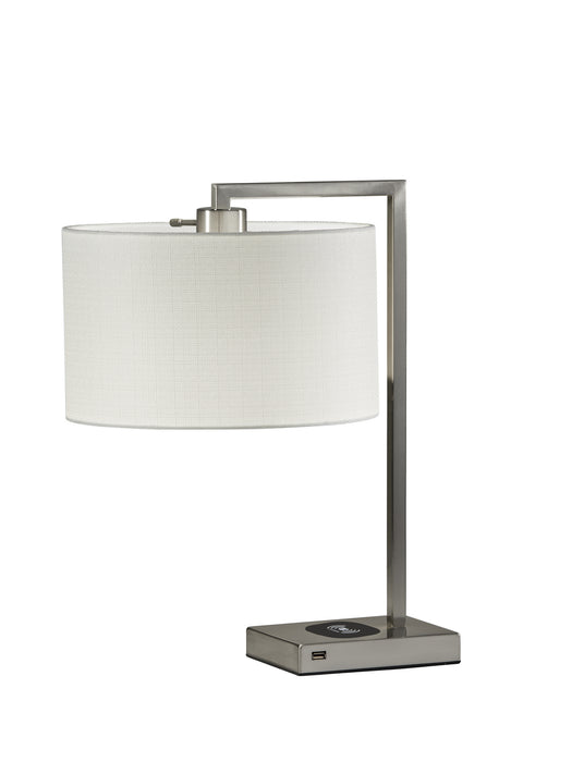 Austin Table Lamp in Brushed Steel