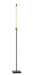 Piper LED Floor Lamp in Black Marble