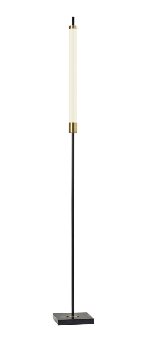 Piper LED Floor Lamp in Black Marble