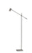 Collette LED Floor Lamp in Brushed Steel