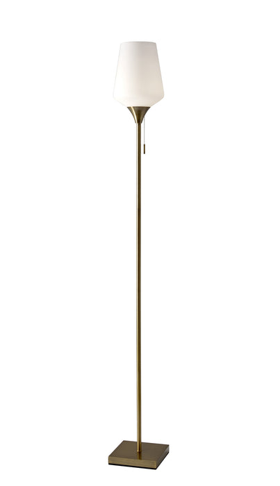 Roxy Floor Lamp in Antique Brass