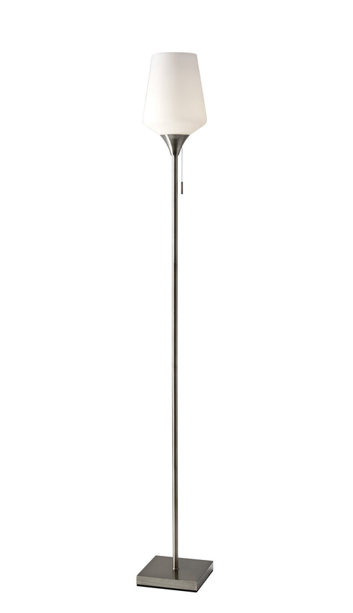 Roxy Floor Lamp in Brushed Steel