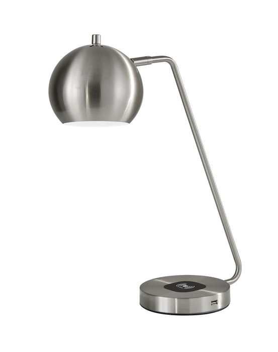 Emerson Desk Lamp in Brushed Steel