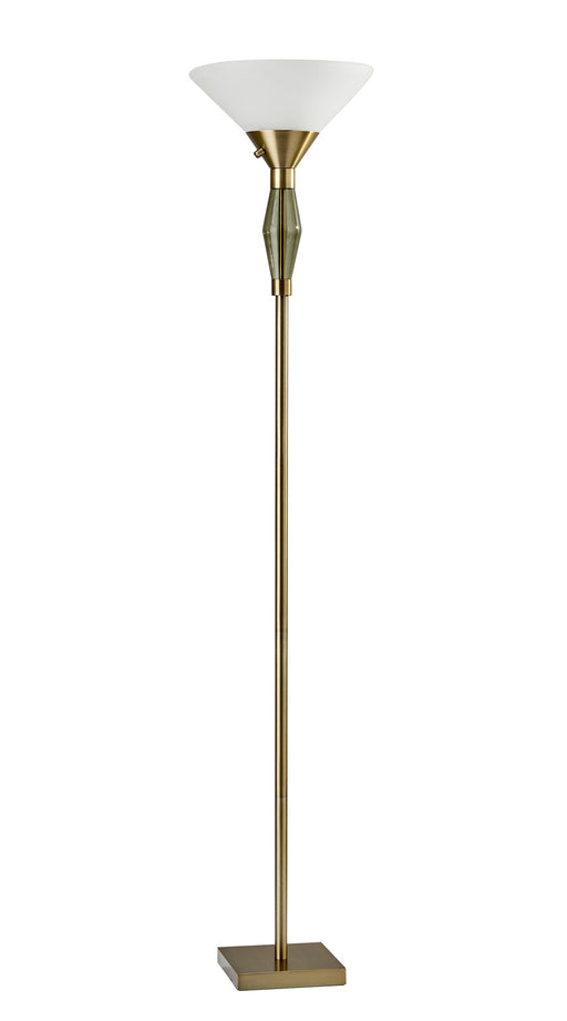 Murphy Two Light Torchiere in Antique Brass