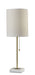 Fiona Table Lamp in White Marble