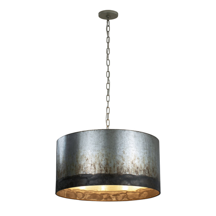 323P04OG - Cannery 4-Light Pendant in Ombre Galvanized by Varaluz