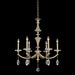 012171-045-FR001- Modern Classic Floridia 6-Light Chandelier in Matte Brushed Champagne Gold by Allegri