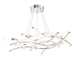 PD-60944-CH - Divergence LED Chandelier in Chrome by W.A.C. Lighting