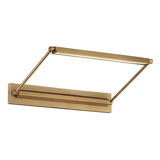 PL-LED17-30-AB - Hudson LED Picture Light in Aged Brass by W.A.C. Lighting