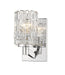 1931-1S-CH- Aubrey 1-Light Wall Sconce in Chrome with Clear Glass Shade by Z-Lite