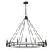 4005-16MB- Dennison 16 Light Chandelier in Matte Black by Z-Lite