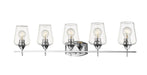 473-5V-CH- Joliet 5-Light Vanity in Chrome with Clear Glass Shade by Z-Lite