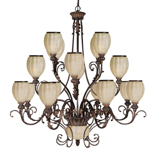 328-GC-G - Carrollton 16 Light Chandelier in Golden Bronze by ELK Home