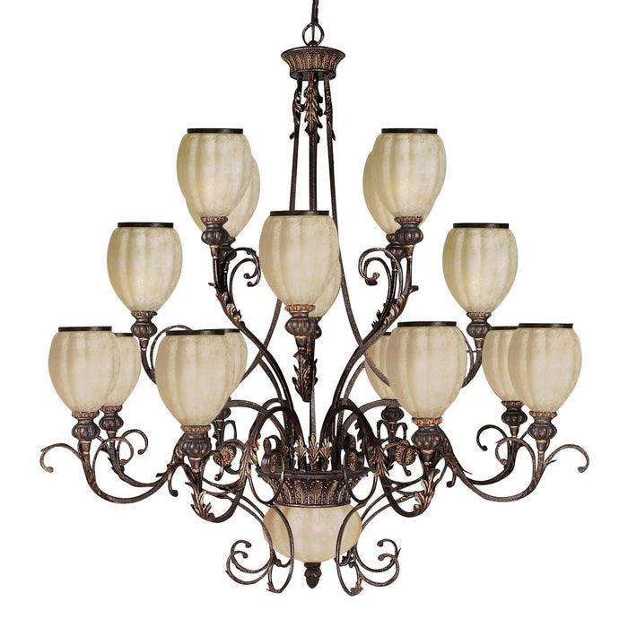 328-GC-G - Carrollton 16 Light Chandelier in Golden Bronze by ELK Home