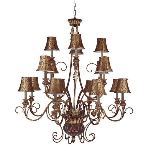 328-GC-SH13 - Charlotte 18 Light Chandelier in Brown by ELK Home