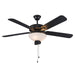 Arden 52" Ceiling Fan in Black