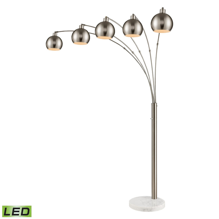 77102-LED - Peterborough LED Floor Lamp in Polished Nickel by ELK Home