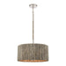 32484/4 - Abaca 4-Light Chandelier in Polished Nickel by ELK Home