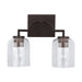 Carter Two Light Vanity in Bronze