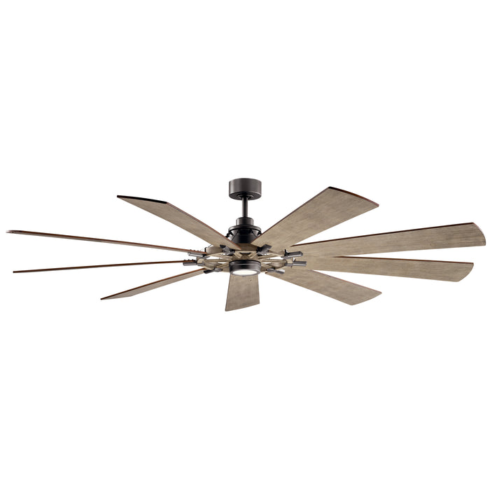 Gentry XL 65" LED Ceiling Fan in Anvil Iron from Kichler Lighting, item number 300265AVI7