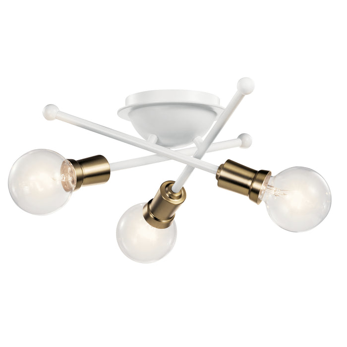 Armstrong Flush Mount 3-Light in White