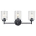 Winslow Bath Sconce 3-Light in Black