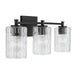 Emerson Three Light Vanity in Matte Black