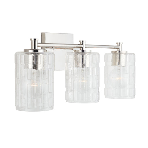 Emerson Three Light Vanity in Polished Nickel