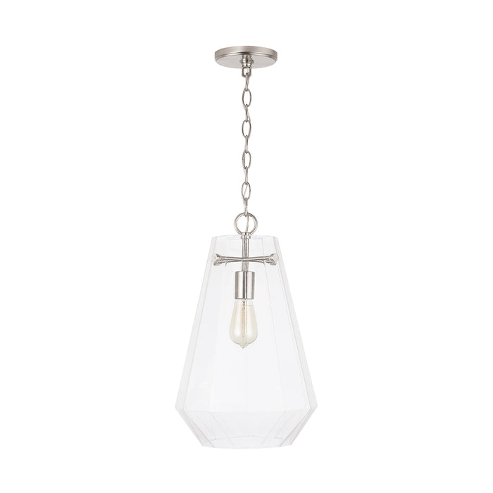 Lee One Light Pendant in Brushed Nickel