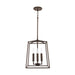 Thea Four Light Foyer Pendant in Oil Rubbed Bronze