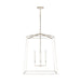 Thea Four Light Foyer Pendant in Polished Nickel