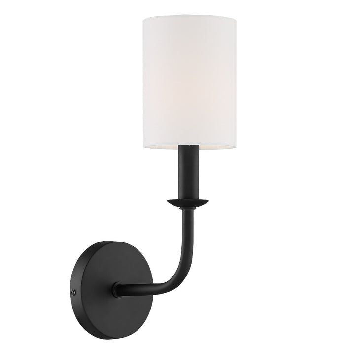 Bailey 1 Light Wall Mount in Matte Black