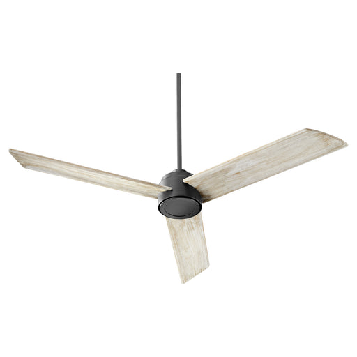 Trio Contemporary Ceiling Fan in Textured Black