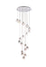 Eren 18-Light Pendant in Chrome with Clear Royal Cut Crystal