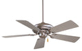 Supra 44" Ceiling Fan in Brushed Steel