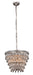 Nordic 4-Light Pendant in Antique Silver with Clear Royal Cut Crystal