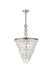 Nordic 5-Light Pendant in Antique Silver with Clear Royal Cut Crystal