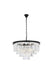 Sydney 17-Light Chandelier in Matte Black with Clear Royal Cut Crystal