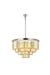 Sydney 17-Light Chandelier in Polished Nickel with Golden Teak (Smoky) Royal Cut Crystal