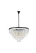 Sydney 33-Light Chandelier in Matte Black with Clear Royal Cut Crystal