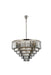 Sydney 33-Light Chandelier in Polished Nickel with Silver Shade (Grey) Royal Cut Crystal