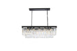 Sydney 12-Light Chandelier in Matte Black with Clear Royal Cut Crystal