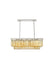 Sydney 12-Light Chandelier in Polished Nickel with Golden Teak (Smoky) Royal Cut Crystal