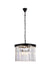 Sydney 6-Light Pendant in Matte Black with Clear Royal Cut Crystal