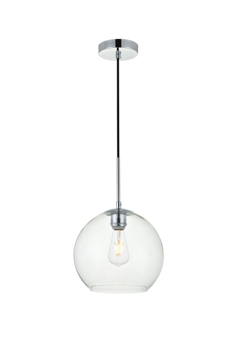 Baxter 1-Light Pendant in Chrome & Clear