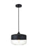 Ashwell 1-Light Pendant in Black & Clear