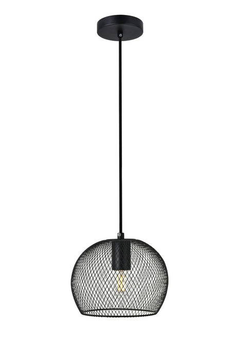 Keller 1-Light Pendant in Black