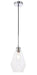 Gene 1-Light Pendant in Chrome & Clear Glass