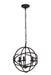 Octavia 3-Light Pendant in Dark Brown